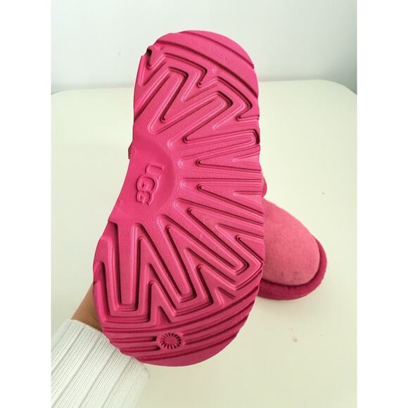 UGG Kid’s/Toddler Ultra Mini Berry Pink Classic Suede Boots 1130750T Size 9 - Picture 9 of 10